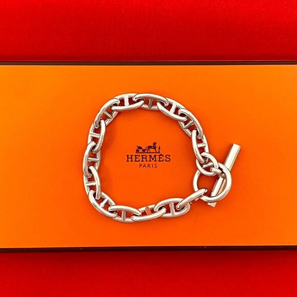 Hermes Chaine d'Ancre Silver Bracelet - Picture 1 of 6